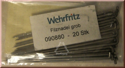 Filznadeln grob, 20 Stück, von Wehrfritz
