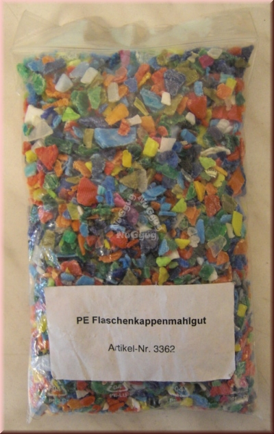 PE Flaschenkappenmahlgut bunt