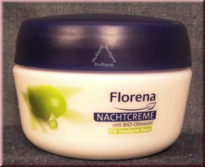 Florena Nachtcreme mit BIO-Olivenöl für trockene Haut, 50ml