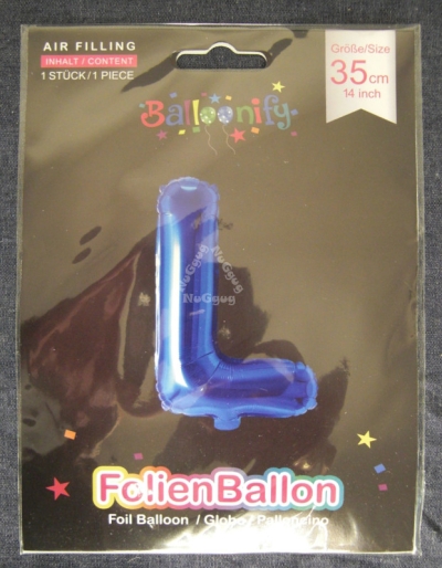 Folienballon Balloonify "L", 35 cm, blau