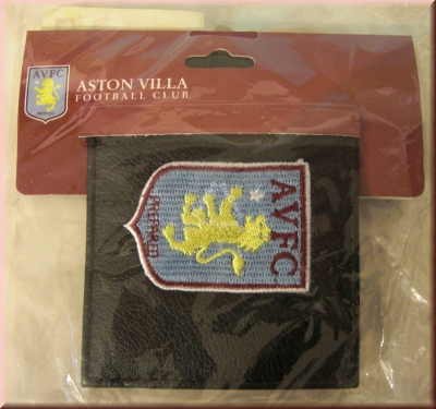 Geldbörse "Aston Villa Football Club", Leder, schwarz