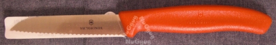 Gemüsemesser von Victorinox 67431, Edelstahl, 19 cm, Kunststoff, rot, Universalmesser
