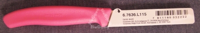 Gemüsemesser von Victorinox 67636L115, Edelstahl, 19 cm, Kunststoff, pink, Universalmesser