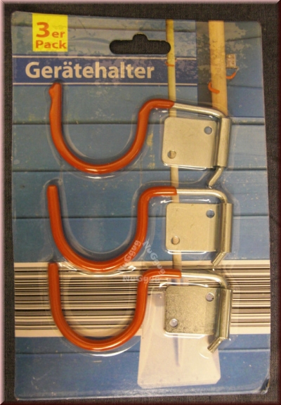 GP Gerätehalter, 3 Stück, Besenhalter, Werkzeughalter