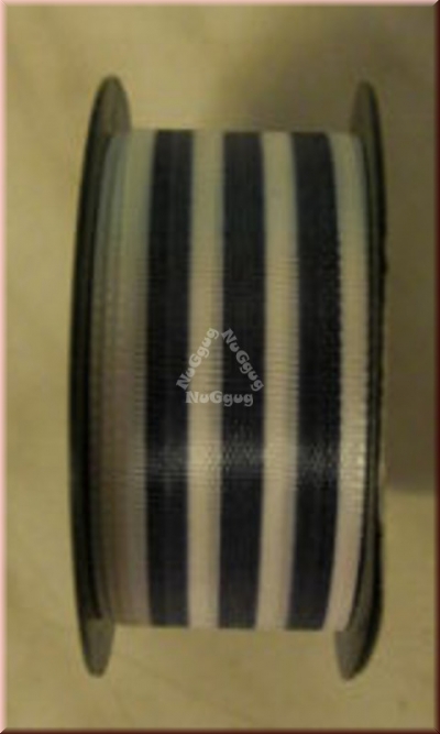 Geschenkband "lila/weiß gestreift", 25mm x 3 m, Ribbon, Dekoband, Schleifenband