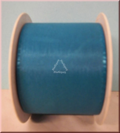 Geschenkband "blaumetallic", 40mm x 2 m, Ribbon, Dekoband, Schleifenband