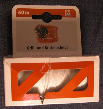 Grill- und Bratenschnur weiß, 60 Meter, Baumwollseil