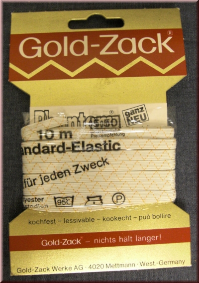 Gold-Zack Standard-​​Elastic, Gummilitze, 5 mm, 10 m