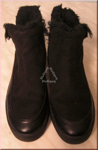 H&M Schlupf-Winterboots, gefüttert, schwarz, Größe 38