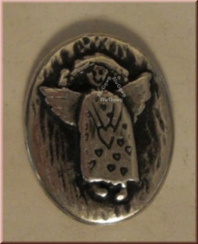 Handschmeichler "mein kleiner Engel", oval, silberfarben