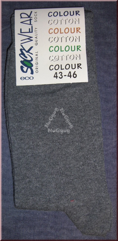 Socken eco sock wear, grau gemustert, Größe 43-46