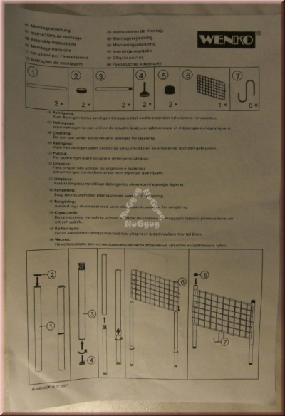 Teleskop Regal Basic, von Wenko, Klemm-Gitter mit 6 Haken, Küchenregal