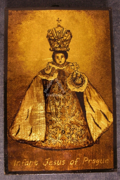 Deko-​Bild "Infant Jesus of Pague", 12 x 8 cm, Ikone