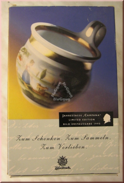Jahrestasse Campana "1996 Begegnung", Weimar Porzellan