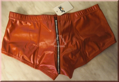 Boxershorts, Slip mit durchgängigem Reißverschluß in rot, von jok Fashion Vogue Underwear
