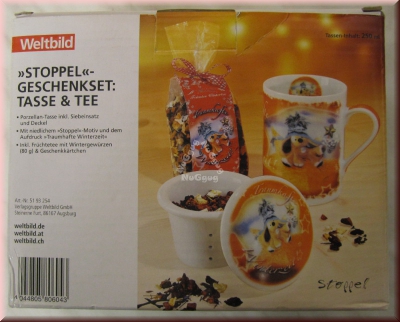 Teetasse "Stoppel" mit Siebeinsatz und Deckel