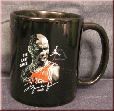Kaffeepott Michael Jordan "The last dance", Black Beverage Mug, NBA Basketball, Kaffeetasse
