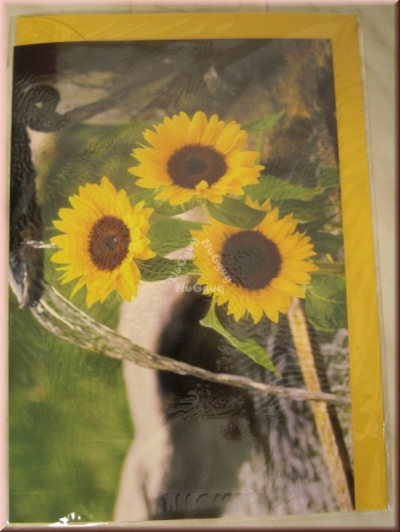 Karte "Sonnenblumen" mit Umschlag