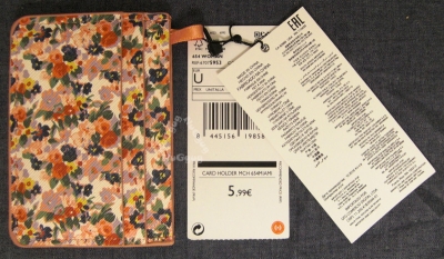 Scheckkarten-​​Etui "Blumen", Softcover, Kartenhalter, Visitenkartenhalter, von MANGO