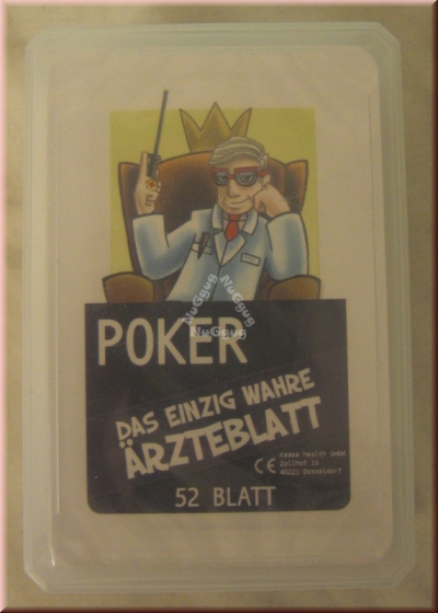 Pokerkarten, Das einzig wahre Ärzteblatt, 52 Blatt