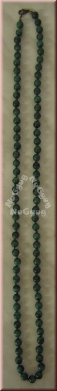 Halskette mit grünen Steinen, 40 cm lang