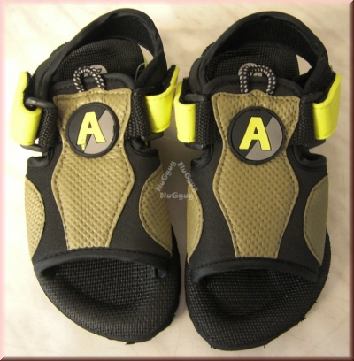 Kindersandalen Outdoor, schwarz/gelb, Größe 26