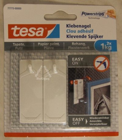 tesa Power-​​Strips Klebenagel, 2x 1kg, Artikel 77773, 2 Stück