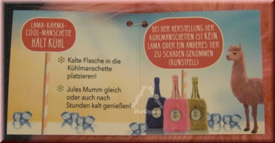 Lama Karma Cool Manschette, pink, Sektkühler, Flaschenkühler