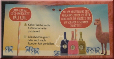 Lama Karma Cool Manschette, pink, Sektkühler, Flaschenkühler