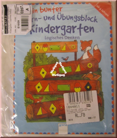 Mein bunter Lern- und Übungsblock "Kindergarten - logisches Denken"