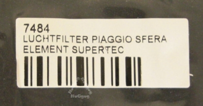 Luftfilter passend für Piaggio Sfera