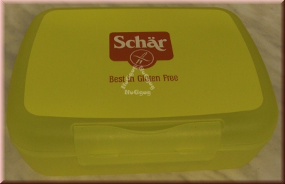 Brotbox "Schär", gelb, 21 x 15 x 7 cm, Brotdose, Lunchbox