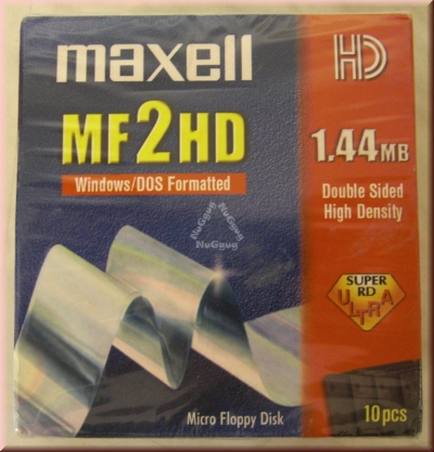 Disketten 3,5 Zoll, maxell, 10 Stück