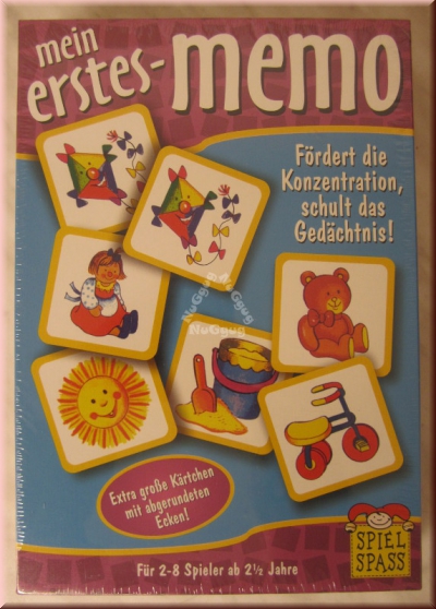 Mein erstes Memo, Erinnerungsspiel