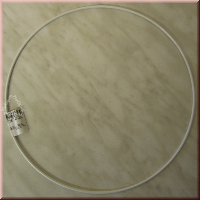 Drahtring weiss, Durchmesser 25 cm, z. B. für Traumfänger