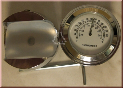 Uhr und Thermometer für Motorrad Lenker bis 24 mm Durchmesser