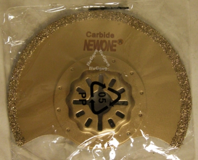 New One Carbide dreiviertel rund, Hartmetall Tauch-Sägeblatt für Multitool
