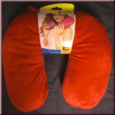 Nackenkissen Softy Pillow, rot, Nackenhörnchen mit Memory-Schaum, von Travel Blue