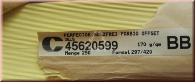 Kopierpapier A3 Perfector Offset, gelb, 170 g/m², 250 Blatt, Druckerpapier