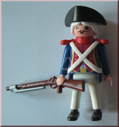 Playmobil Franzose, Soldat mit Dreispitzhut, Gewehr und Bajonett