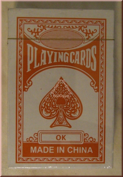 Pokerkarten, Playingcards, rot