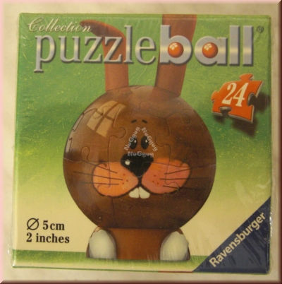 Puzzleball "Hase", Artikelnummer 097289, von Ravensburger, 24 Teile