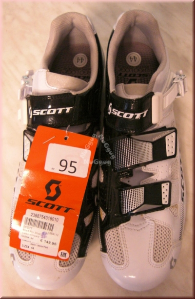 Scott Road Pro Rennradschuhe, weiss-schwarz, Größe 44