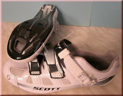 Scott Road Pro Rennradschuhe, weiss-schwarz, Größe 44