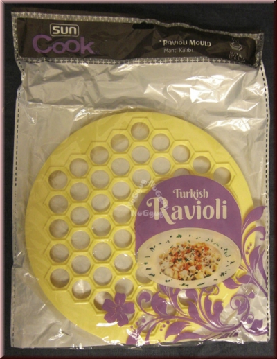 Ravioli Former, Türkische Ravioli Form, Teigtaschenform, gelb, Teigform