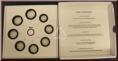 Oura Ring Sizing Kit, 2. Gereration, Profi-​Ringmaß aus Kunststoff, 7-teilig