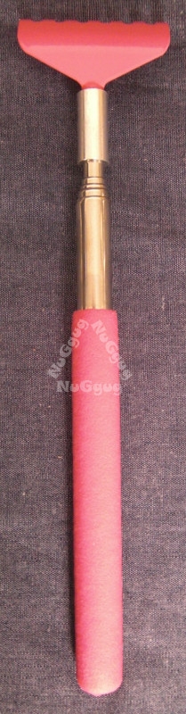Rückenkratzer Metall, pink, ausziehbar bis 68 cm, Kratzhand