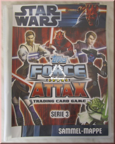 Star Wars Force Attax Serie 3 Sammel Mappe, mit 64 Karten