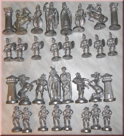 Schachfiguren Set Römer, Zinn, 32 Stück