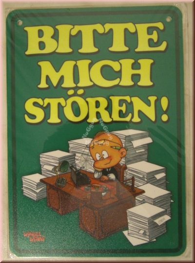 Windel Winni Schild "Bitte mich stören!", 10,5 x 15,0 cm